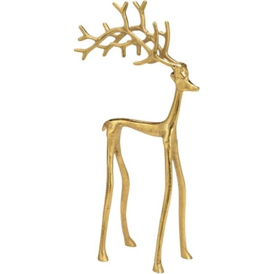 Jelen kovový zlatý 38 x 20 x 10 cm – Zbozi.Blesk.cz