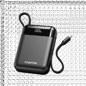 CANYON power bank OnPower 104 10000mAh Black (CNS-CPB104B) - mystock