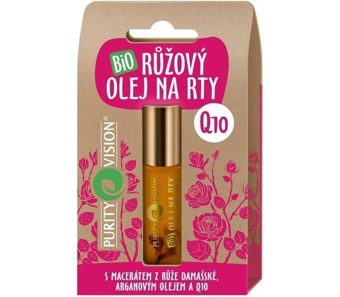 Purity Vision BIO olej na rty z růže 10 ml