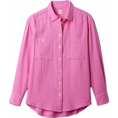 GAP dámská mušelínová oversize košile Růžová