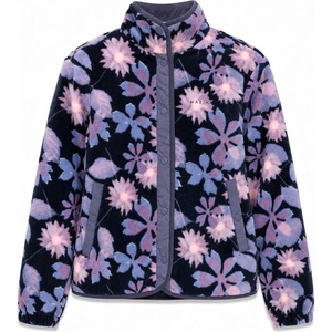 Mazine Дамско поларено яке Mazine Women's Fleet Printed Fleece Jacket - Dark Blue / Winter Floral - размер XS (105-5528-0311)