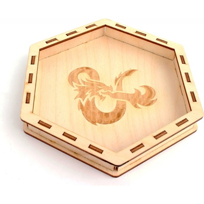 Dice Tray Dřevěný Motiv: Dračí