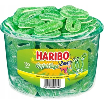 Haribo Želé kyslé jablkové krúžky 1,2 kg