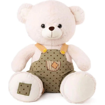 Плюшено мече момче със зелен гащеризон