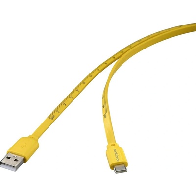 Renkforce RF-6721076 USB 2.0 USB-C ® zástrčka USB-A zástrčka 1m žlutý