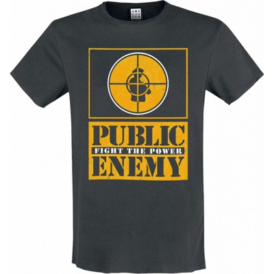 Amplified metal Public Enemy yellow Fight The Power čierne