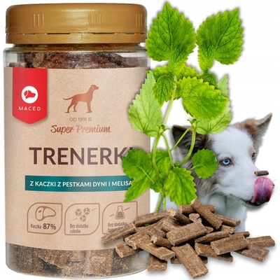 Maced trénerky z kačacieho mäsa s tekvicovými semienkami a medovkou 150 g