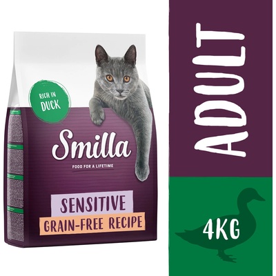 Smilla Adult Sensitive s kachním bez obilovin 4 kg