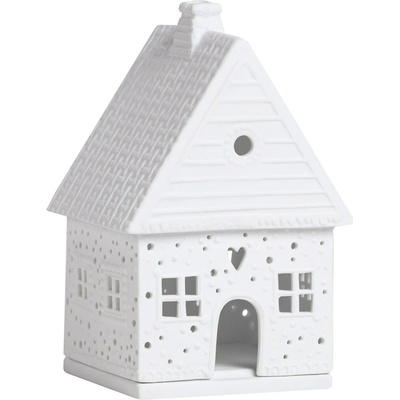 räder Porcelánový svícen Gingerbread House, bílá barva, porcelán – Sleviste.cz