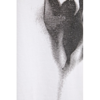 Karl Lagerfeld Jeans Памучна рокля Karl Lagerfeld Jeans в бяло къса със стандартна кройка A3W13006 (A3W13006)