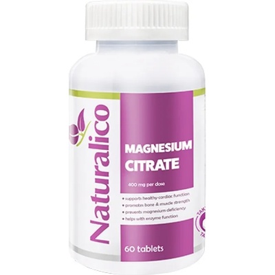 Naturalico Magnesium Citrate, 400 mg, 60 таблетки, Naturalico