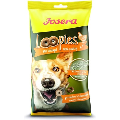 Josera Loopies Dog Treats with Poultry - Лакомство за кучета - вкусни хапки с пилешко месо, 150 гр