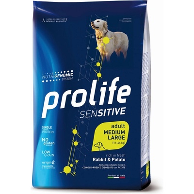 Prolife Dog Sensitive Adult Medium/Large Rabbit & Potatoe 10 kg