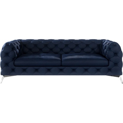 ROPEZ Тъмносин кадифен диван 225 cm Chelsea - Ropez (Chelsea Sofa 2,5os. Riviera 81 Srebrne)