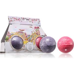 Bohemia Gifts Bath Bombs Bicycle пенлива топка за вана аромати Lavender + Rosehip & Rose 2x110 гр