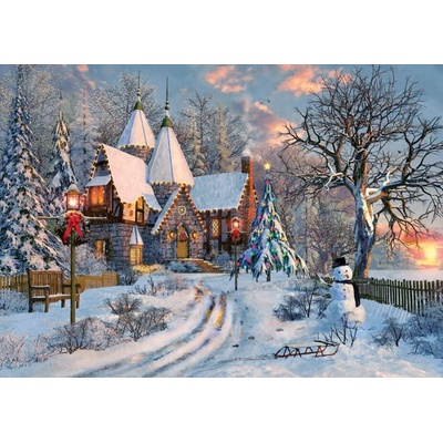 EUROGRAPHICS - Puzzle Davison: Christmas cottage - 1 000 piese