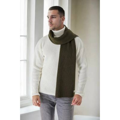 49766 Dewberry Knitted Mens Scarf khaki 2465430686497