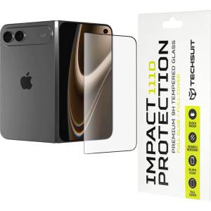 Techsuit Стъклен протектор Techsuit 111D Full Cover / Full Glue Glass - iPhone Ultra - Черен