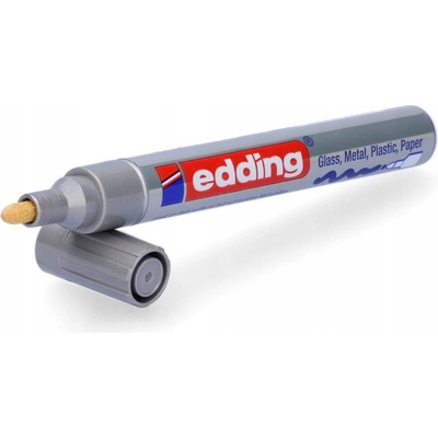 Edding 750 stříbrný