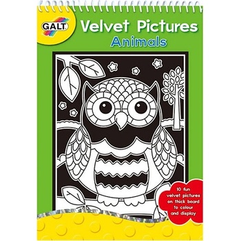 Image 1 of Galt Toys Galt - Книжка за оцветяване от кадифе "Животни