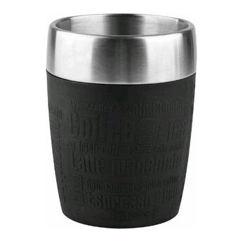 Emsa Travel Cup Cestovný termohrnček ušľachtilá oceľ čierná 200 ml