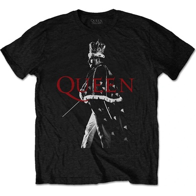 Queen tričko Freddie Crown čierne
