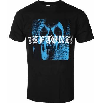 ROCK OFF Мъжка тениска Deftones - Static Skull - Черен - ROCK OFF - DEFTTS06MB