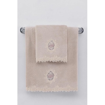 Soft Cotton Malý ručník DESTAN 32 x 50 cm Pudrová 580 gr / m2 Česaná prémiová bavlna 100%