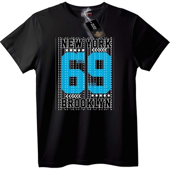 NOONEBRAND Тениска New York 69 Brooklyn - M, White