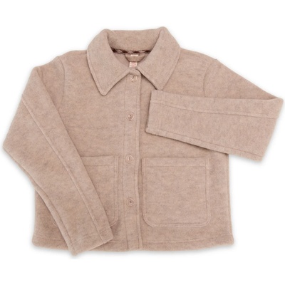 Engel Дамско вълнено яке Engel Women's Cropped Jacket Wool jacket - Sand Melange - размер 46/48 (EU) (105-4631-0211)