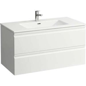 Laufen Pro S - Шкаф с умивалник, 100x50 cm, 2 чекмеджета, бял мат H8619654631041 (H8619654631041)