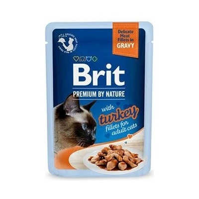 Brit Premium Cat Delicate Fillets in Gravy with Turkey 24 x 85 g