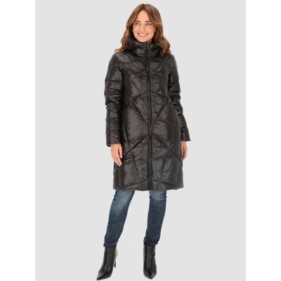 Perso Quilted women's real down jacket šedá