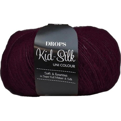 Drops Kid-Silk 71 tmavá grape