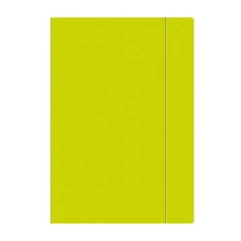 Interdruk Briefcase with elastic band A4+ Fluo lime (10pcs)