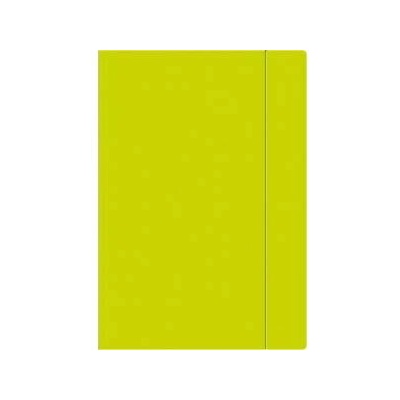 Interdruk Briefcase with elastic band A4+ Fluo lime (10pcs)