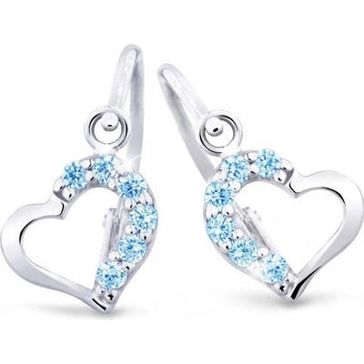 Cutie Jewellery Něžné dětské náušnice z bílého zlata C2757-10-X-2 světle modrá
