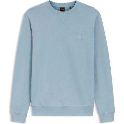 HUGO BOSS Риза с дълъг ръкав Boss Mens BOSS ORANGE Long Sleeve Premium Cotton Sweatshirt (Westart Crew Neck) - Blue 458