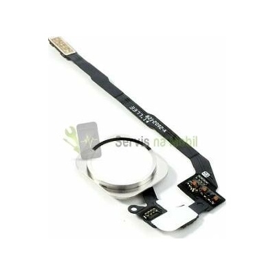 Apple iPhone 5S, iPhone SE - Home button + home button flex kábel Biela farba