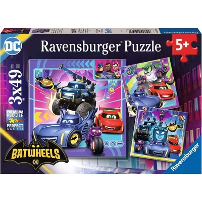 RAVENSBURGER Batwheels 3x49 dílků