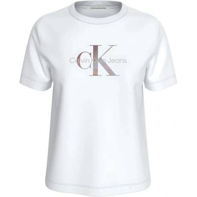 Calvin klein jeans Тениска Calvin Klein Jeans Diffused Monologo short sleeve T-shirt - White