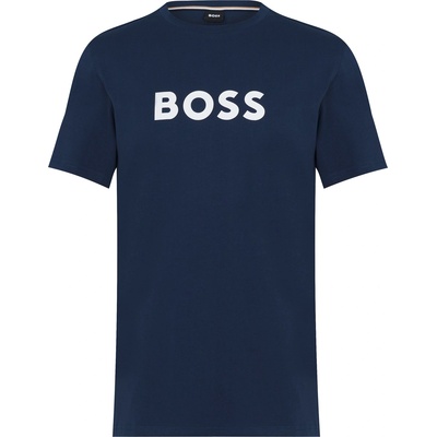 Boss Тениска Boss Mens BOSS Bodywear Short Sleeve T-Shirt with Logo Print Detail - Navy 412