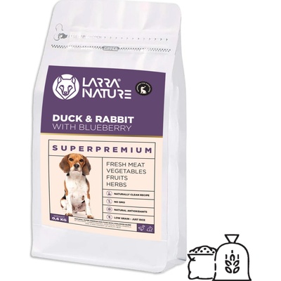 Larra Nature Kačka a Králik s čučoriedkami 0,6 kg