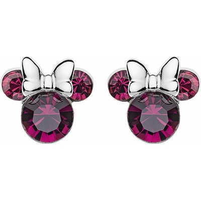 Disney stříbrné náušnice pecky Minnie Mouse ES00013SFEBL.CS