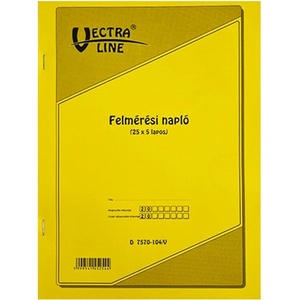 VECTRALINE Отпечатан дневник за проучвания VECTRALINE A/4, стоящ 25x5 листа D7570-104/V (D7570-104/V)