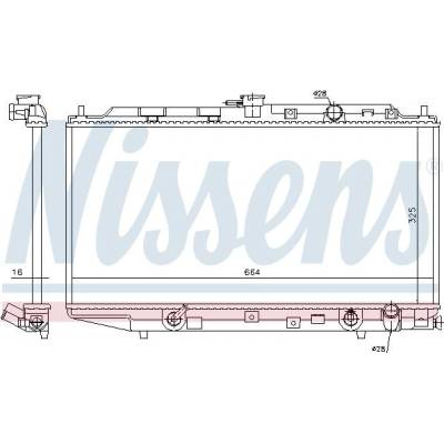 Chladič motoru NISSENS 622551