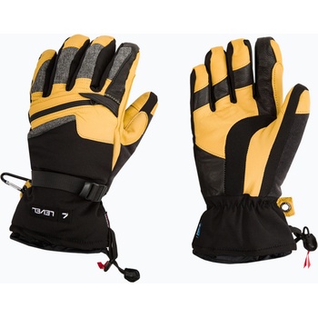 Level Мъжки сноуборд ръкавици Level Ranger Leather yellow 2091