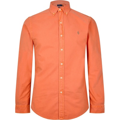 Ralph Lauren Риза с дълъг ръкав Polo Ralph Lauren Mens Slim Fit Oxford Long Sleeve Shirt - Spring Melon