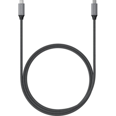Satechi ST-U4C80M USB4 C-To-C Braided Cable 40 Gbps, 80cm, šedý