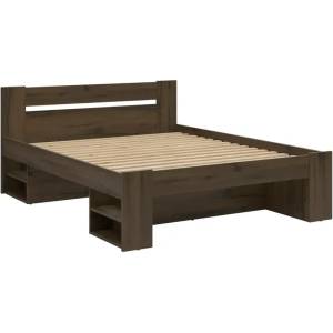 Black Red White Спалня NEPO PLUS - двойно легло 160x200 благороден дъб (S435-LOZ3S/160-DNO)